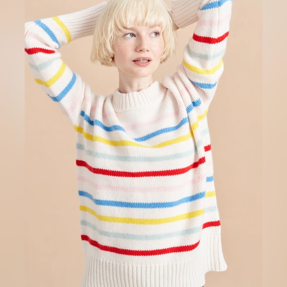 La Ligne Marin Sweater - Cream/Rainbow